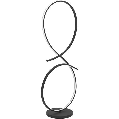 Lampadaire sur pied LED Serpins, lampe de salon courbé, luminaire (1/5)