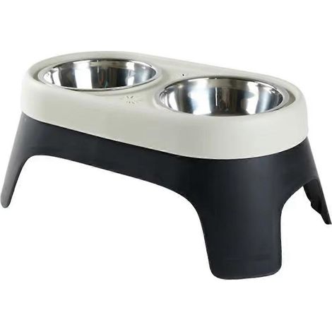 Gamelle rehausseuse pour chien, gamelle en acier inoxydable anti-chute et réglable en hauteur, gamelle spéciale réglable en hauteur pour chats et chiens. (1/5)
