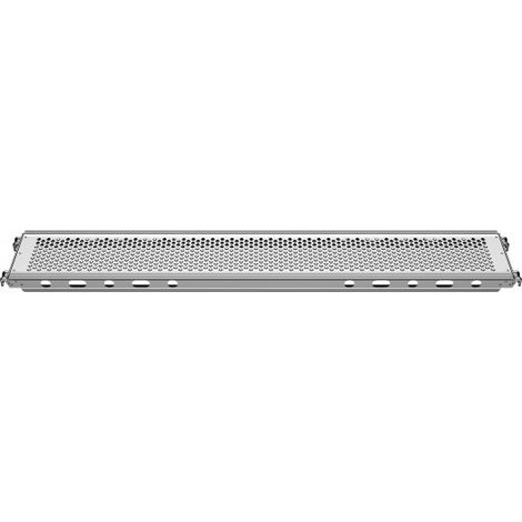Layher – Plancher acier 0.32m pour échafaudage – Accessoire de rigidité horizontale – Acier galvanisé pour chantiers humides