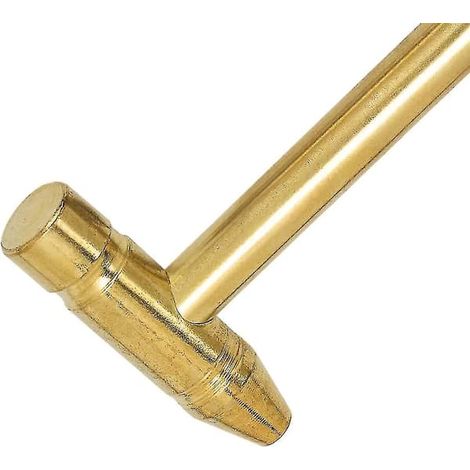 Marteau en laiton 5 en 1, mini marteau plaqué cuivre avec tournevis, outil multifonctionnel doré, quincaillerie, tournevis, 1 pièce (1/5)