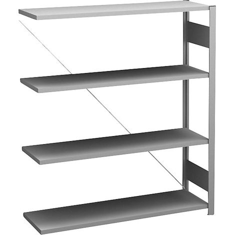 HOFE, Rayonnage emboîtable, version légère, simple face, h x (1/5)