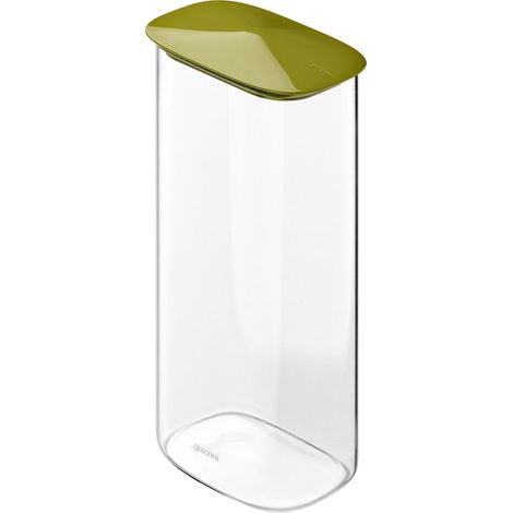 Guzzini Barattolo vetro borosilicato Fresh&Style rettangolare Verde 2.1Lt