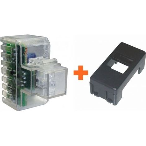 Fanton lampada notturna segna passo led compatibile Gewiss System nera - 82883-SN