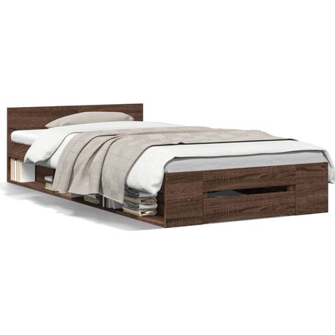 Maison Exclusive - Giroletto Cassetto Rovere Marrone 90x200 cm Legno Multistrato