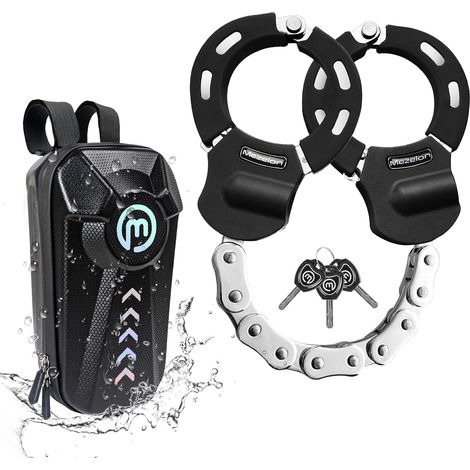 Antivol Trottinette Électrique 8mm  Chaîne avec Sac Étanche (1/5)