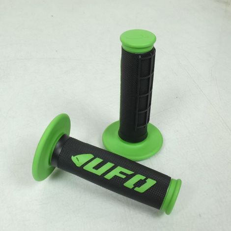 Paire poignée UFO pour moto UFO MX ENDURO MA01823026 Noir Vert (1/3)