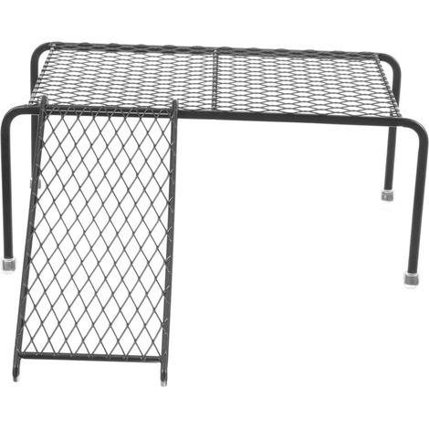 Plateforme Créative pour Mangeoire à Poules en Fer Noir, Lot 1 Support pour Poulet et Petits Animaux, Échelle Incluse, Usage en Élevage, Format Compact pour Installation Simple (1/5)
