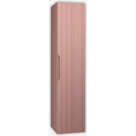 Colonna bagno sospesa reversibile in MDF Solmira 160 - Rosa