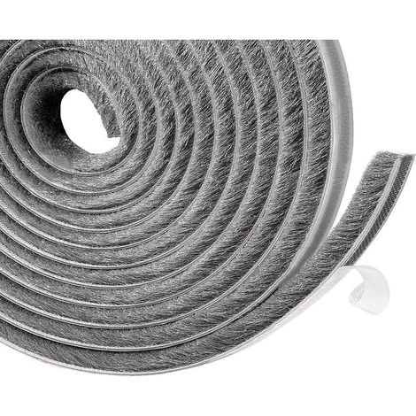 Bande d\\'étanchéité autocollante pour porte et fenêtre,Bande De Brosse Anti-poussière,10M Joint Brosse Pour Porte Fenetre,Pour Sceller Les Espaces Entre Les Portes Et Les Fenêtres,9mm x9mm (1/5)