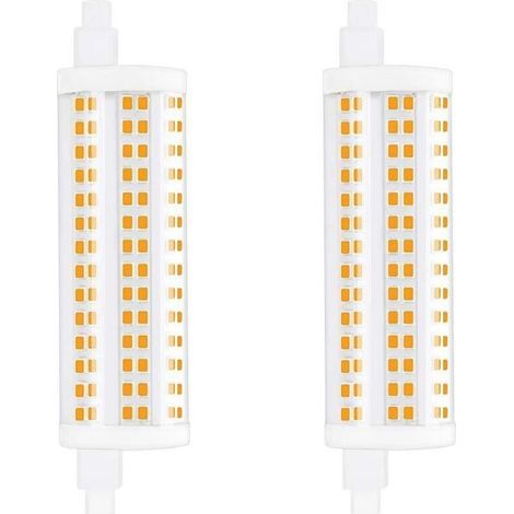 20W 118mm R7s Dimmable Ampoule LED J118 Lumière du jour 4000K 2200lm double extrémité spot équivaut à 200W ampoule halogène pour maison, salon, balcon, hôtel, restaurant, etc(2pcs) [Classe éner (1/4)
