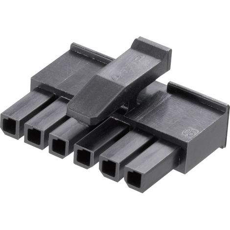TE Connectivity Buchsengehäuse-Kabel Micro-MATE-N-LOK Polzahl Gesamt 6 Rastermaß: 3 mm 1445022-6 1 S