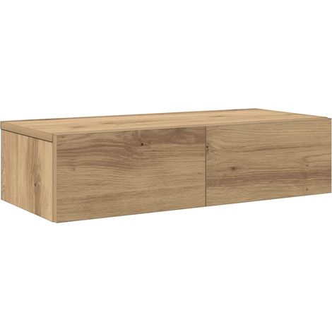Maison Exclusive - Wandregal mit Schubladen Artisan-Eiche 60x26,5