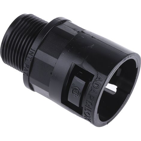 Raccord de gaine Adaptaflex M25, taille 28mm en Nylon 66, IP66 ( Prix pour Paquet de 5 )