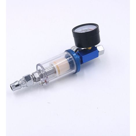 Regolatore d'aria per pistola a spruzzo con compressore + filtro antiolio e separatore d'acqua con ugello accessorio per pistola a spruzzo (G1/4) (1/4)
