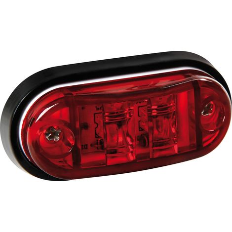 Luce decorativa - 2 Led - 24V - Rosso (1/2)