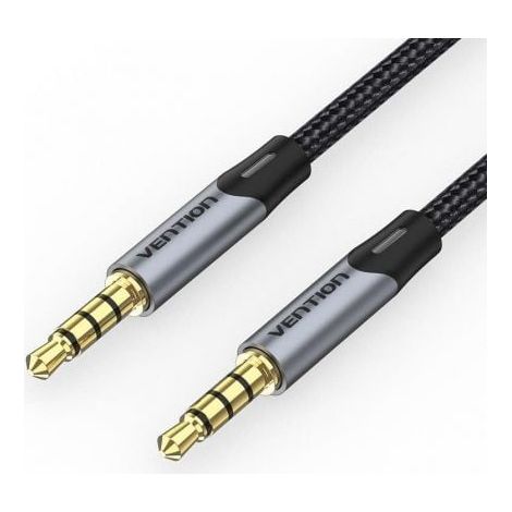 Cable Estéreo Vention BAQHF/ Jack 3.5 Macho - Jack 3.5 Macho/ 1m/ Gris