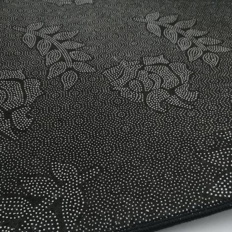 Tapis de Cuisine Absorbant Antidrapant - Lavable en Machine Tapis de Bain - 40 x 60cm 40 x 120cm Noir Gris Rectangulaire (1/4)