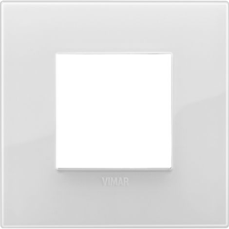 Placca Classic 2M Reflex ghiaccio scatola rotonda Vimar Arkè 19642.66