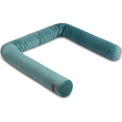 Protection en velours pour enrouleur de lit bébé, vert émeraude (1/4)