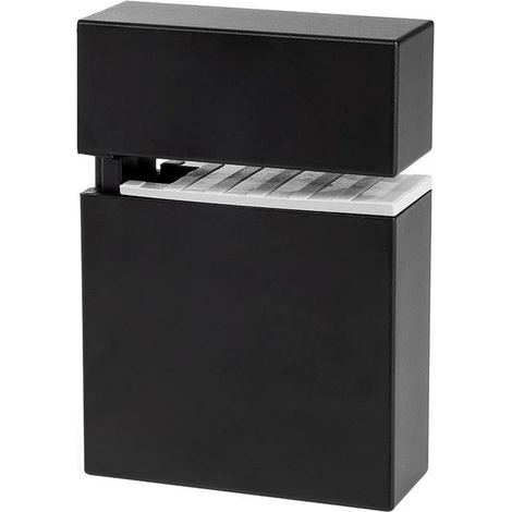 HERRAJES ALK soporte estante mural abs lidia acabado negro mate