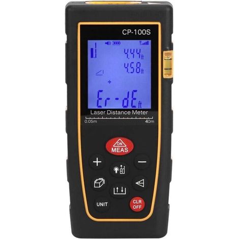 Télémètre Laser Télémètre Laser étanche et étanche à la poussière Télémètre Infrarouge Mesure de Distance Infrarouge Matériau ABS, pour la Construction et l'industrie