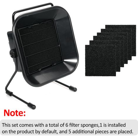 Extracteur de fumées de soudure 16 W avec filtre à charbon actif, ventilateur silencieux à angle réglable et 6 éponges incluses pour station de soudage. (1/5)