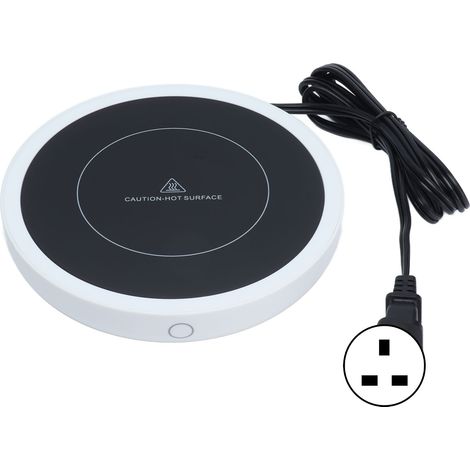 Tapis chauffant électrique pour tasse, réchaud intelligent à arrêt automatique, température constante pour café, thé, lait, prise UK 220V (1/5)