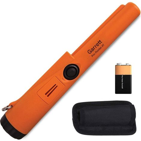 Pinpointer - Détecteur de métaux professionnel - Étanche jusqu'à 3 mètres (IP68) avec LED, vibration et signal sonore - 1 pièce - Noir