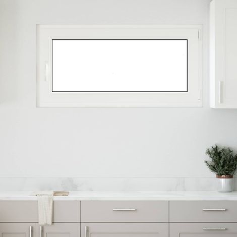 Kellerfenster RISOR Weiß 120 x 60 cm PVC und Glas