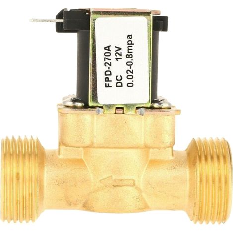 électrovanne électrique en laiton AC220V DC12V 24V DN15 G3/4-12V