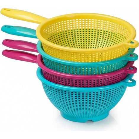 Set 4 Scolapasta con Manico 19 cm Hemax Colino e Passino da Cucina Assortito 1 (1/5)