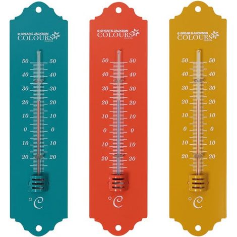 Termometro in Metallo 20cm Colori Assortiti - Spear & Jackson