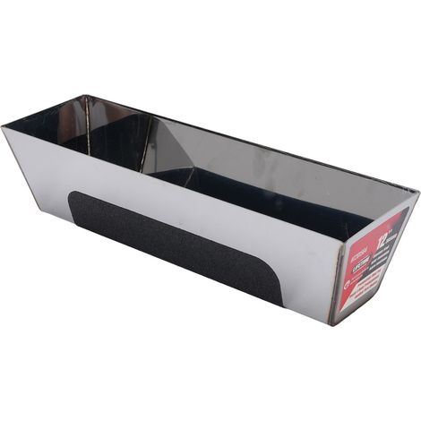 Cubeta para enyesar paneles de yeso de 30 cm (12 pulgadas) de acero inoxidable antideslizante, resistente a la lluvia y templado electrolíticamente, bandeja para herramientas de paneles de yeso, cubo (1/5)