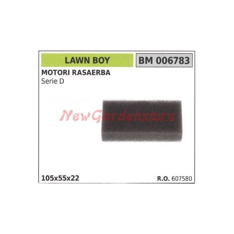 Filtro de aire LAWN BOY motor cortacésped serie D 006783