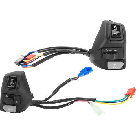 Bouton de klaxon de remplacement pour interrupteur de guidon, 2 pièces, pour feux de croisement et de route, pour Yamaha AEROX 155 125 (1/5)