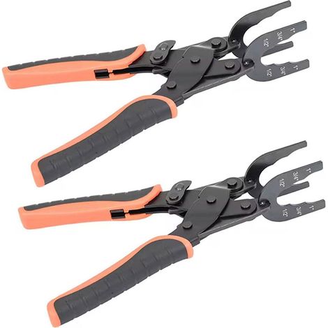 Juego de 2 alicates de desconexión de tuberías de acero al carbono de alta resistencia para reparaciones domésticas, mantenimiento, trabajos de desconexión y conexiones. (1/5)