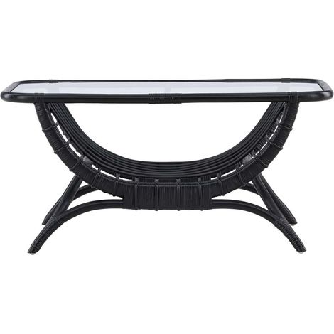 Moana table de jardin table d'appoint 60x96cm noir. (1/5)