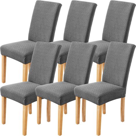 Stretch-Stuhlhussen, 6er-Set, abnehmbare und waschbare Stuhlhussen für moderne Esszimmer, elastischer Stuhlschutz als Dekoration (1/4)