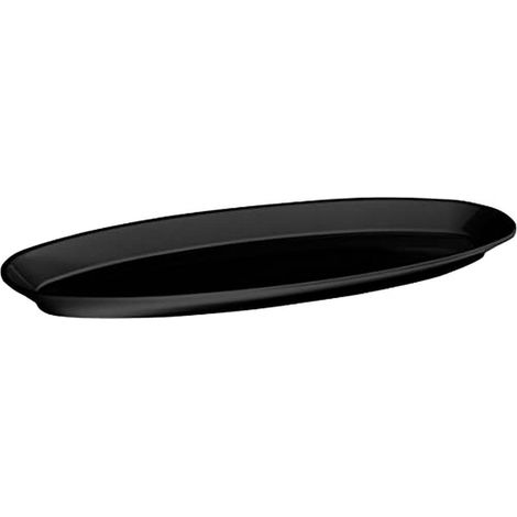 Lacor-Piatto da portata per pesce, in melamina, classica, 57 x 22 cm nero