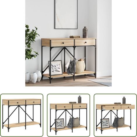 Holzwerkstoff - Konsolentisch Sonoma-Eiche 100x39x78,5 cm Holzwerkstoff (1/5)