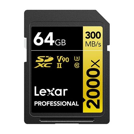 Lexar Professional 2000x 64 GB SDHC UHS-II Classe 10 (1/2)