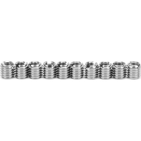 Lot de 10 inserts filetés mâles et femelles, écrous réducteurs en acier inoxydable, outil de réparation et quincaillerie de fixation (1/5)