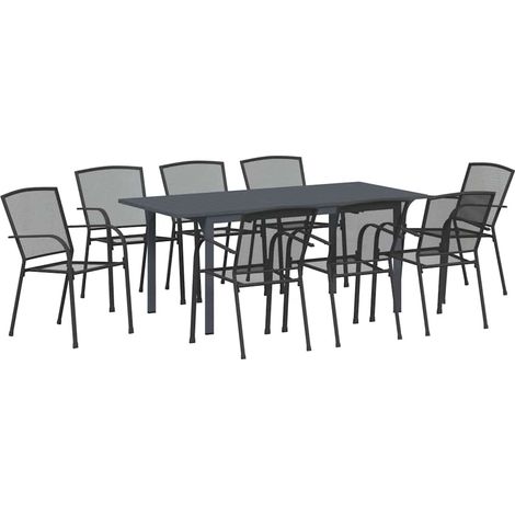 Maison Exclusive - Set da Pranzo per Giardino 9 pcs Antracite (1/5)