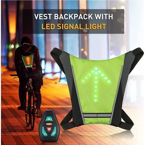 Sac à Dos Clignotant - FOLAYA - Modèle XWT - LED Réglables - USB Rechargeable - Imperméable (1/3)