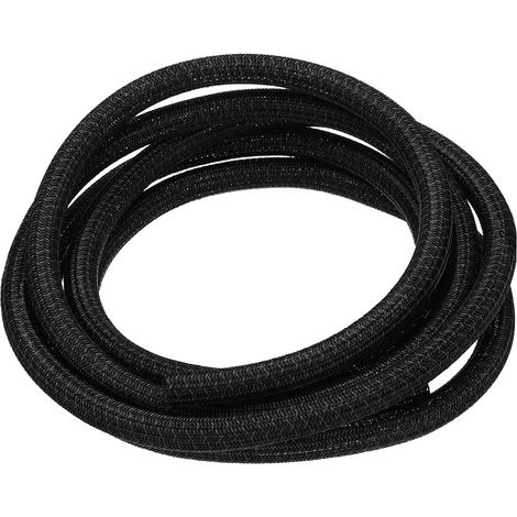 Gaine Cable Tressée Fendue 8mm Id 3Mètre en Pet Noir (1/5)