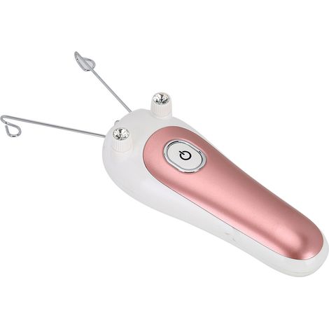 Épilateur électrique à fil, épilateur à fil physique pour le visage, les bras et les jambes, rose (1/5)