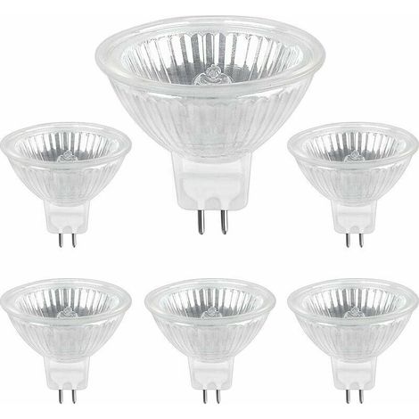 Bombilla halógena GU5.3 35 W 12 V, foco halógeno MR16, paquete de 6, foco halógeno MR16, paquete de 6 (1/4)