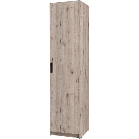 Armadio a una porta collezione FLEX, colore rovere wellington