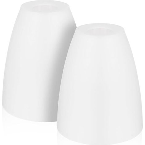APEX Ensemble de 2 abat-jour en plastique pour lustre, abat-jour de rechange pour lampes de table, lampadaires, appliques et lustres (1/5)