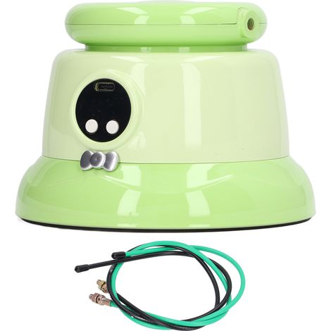 Machine à sauter à la corde intelligente, automatique, 10 vitesses, rechargeable, électrique, avec télécommande, couleur vert gazon (1/5)
